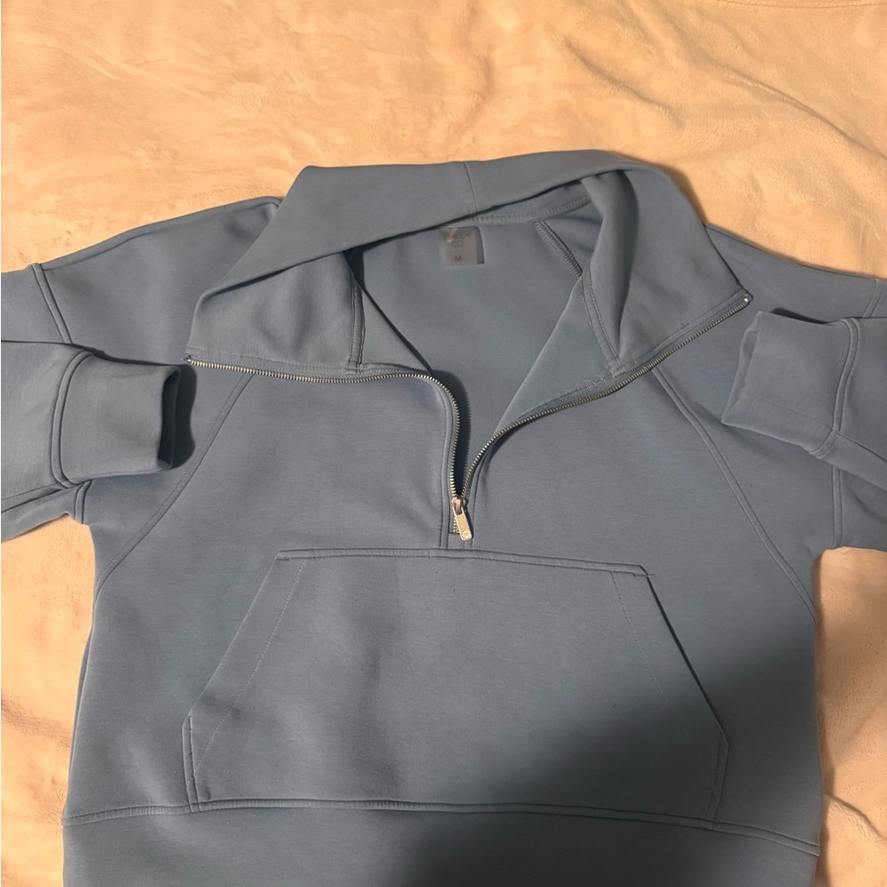 CALIA by Carrie Underwood Blue Cowl Neck Sweater